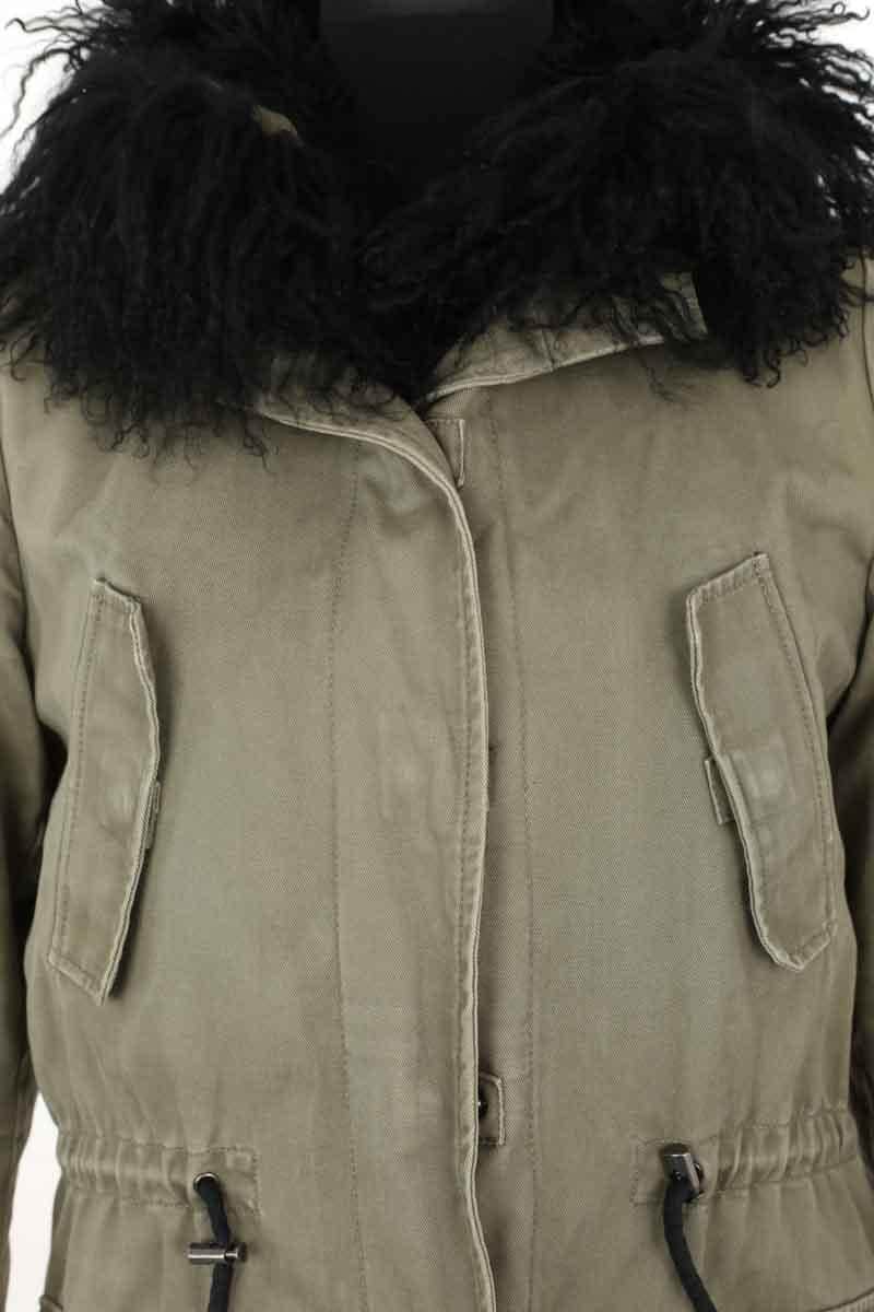 Parka Maje Kaki en Coton