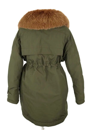 Parka Moncler Kaki en Polyester