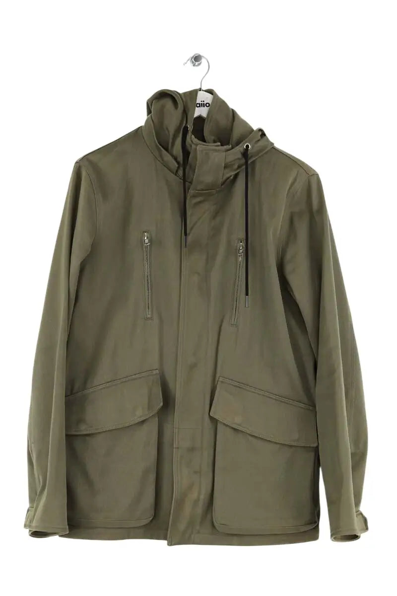 Parka Sandro Kaki en Coton, taille S - Seconde Main