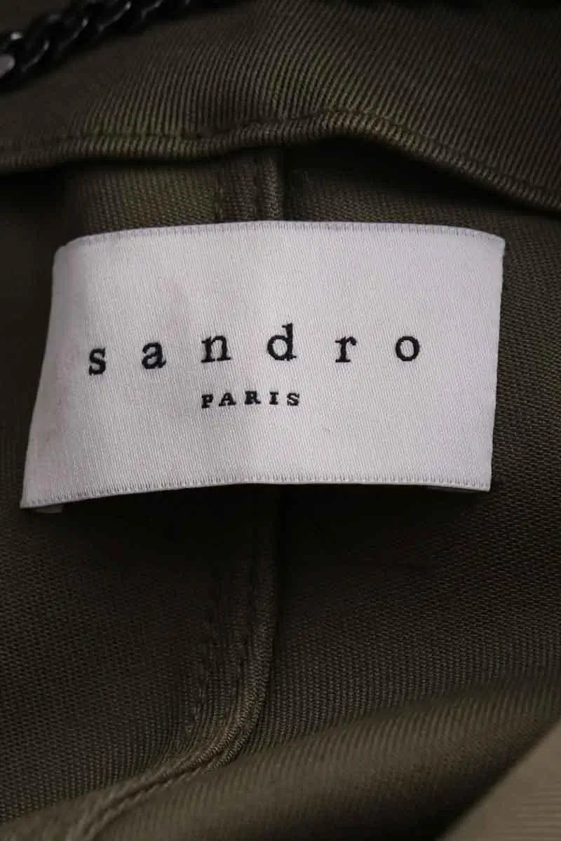Parka Sandro Kaki en Coton