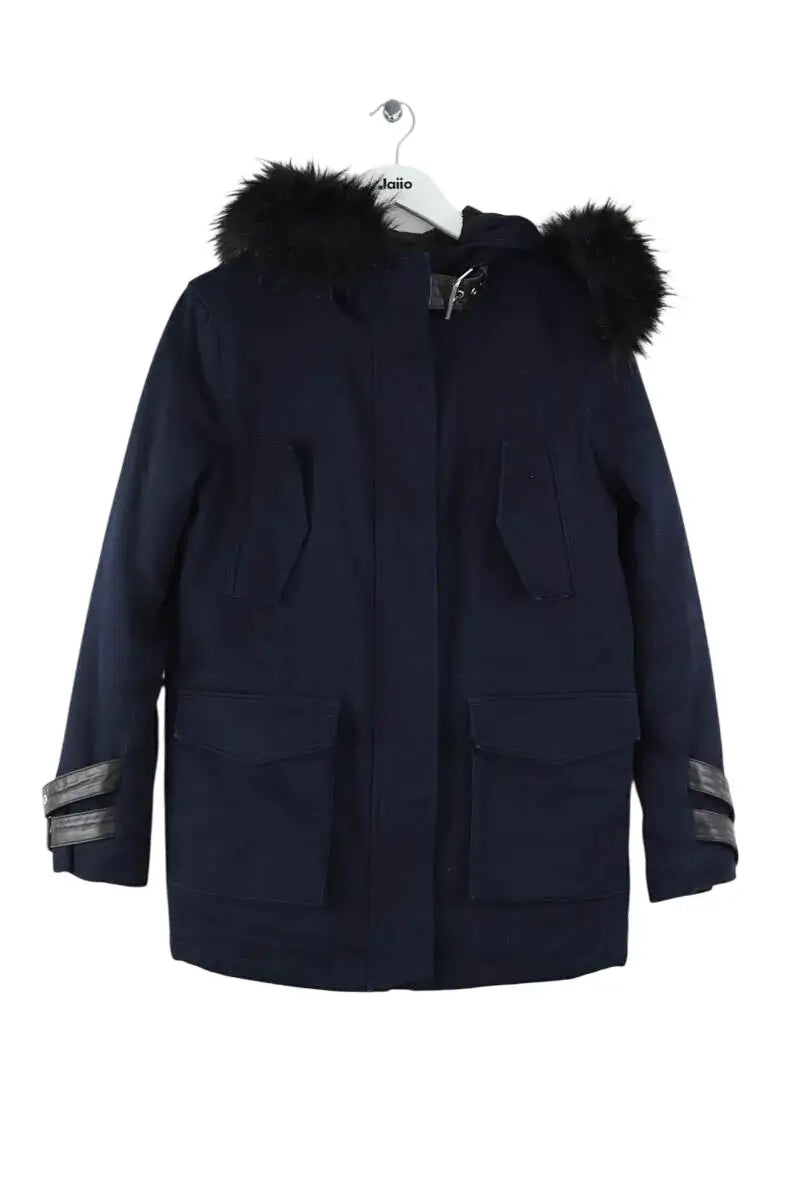Parka The Kooples Bleu en Coton, taille M - Seconde Main