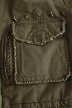 Parka Zadig & Voltaire Military jacket Kaki en Synthétique