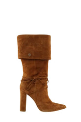 Bottes Liu Jo Camel en Daim, taille 38 - Seconde Main
