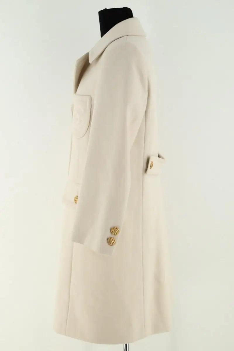 Peacoat Gucci Beige en Laine