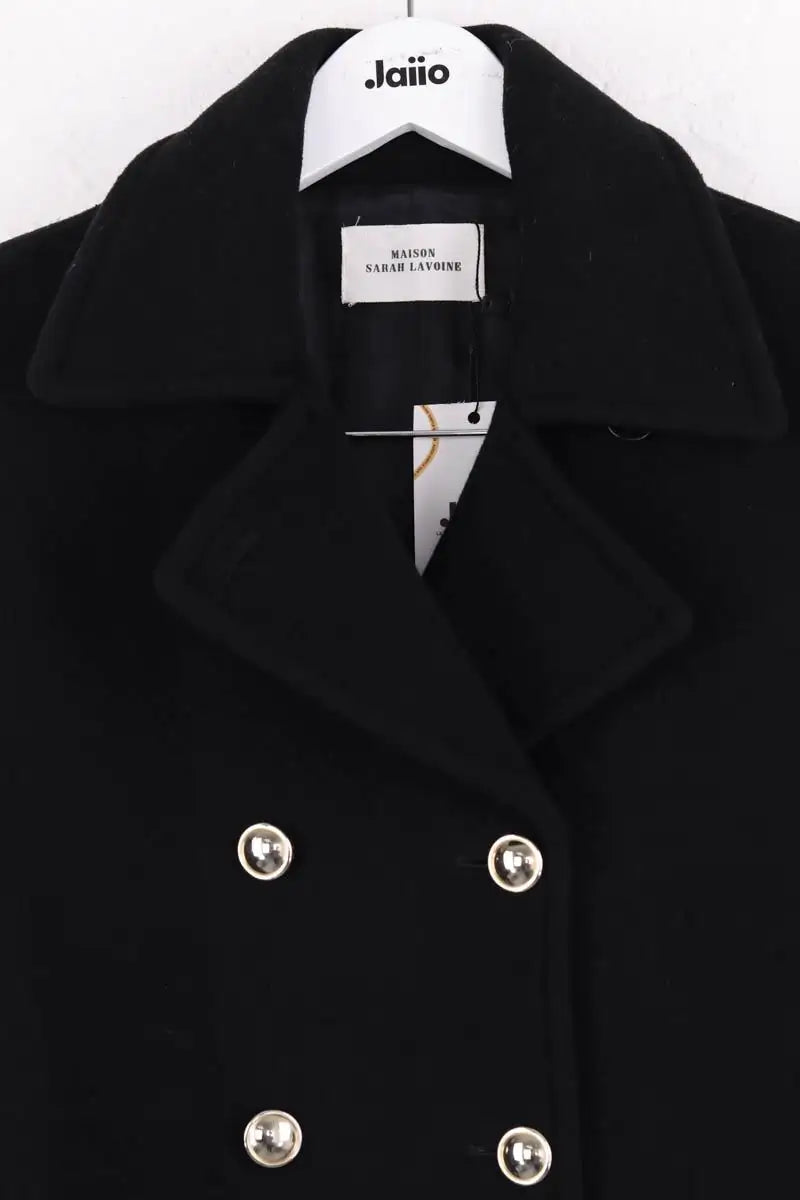 Peacoat Maison Sarah Lavoine Noir en Laine