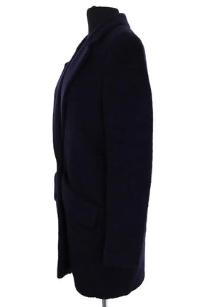 Peacoat Maje Marine en Laine