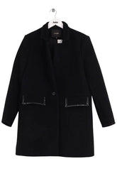 Peacoat Maje Noir en Laine, taille M - Seconde Main