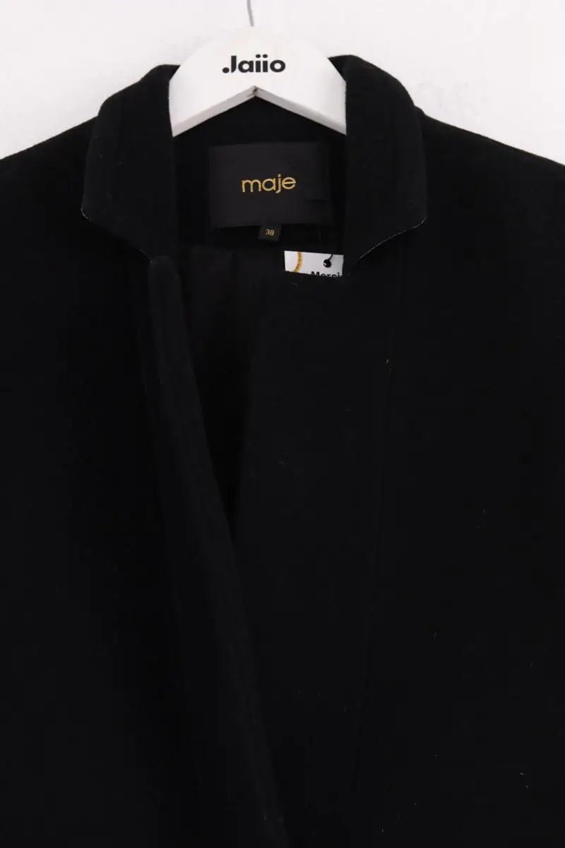Peacoat Maje Noir en Laine