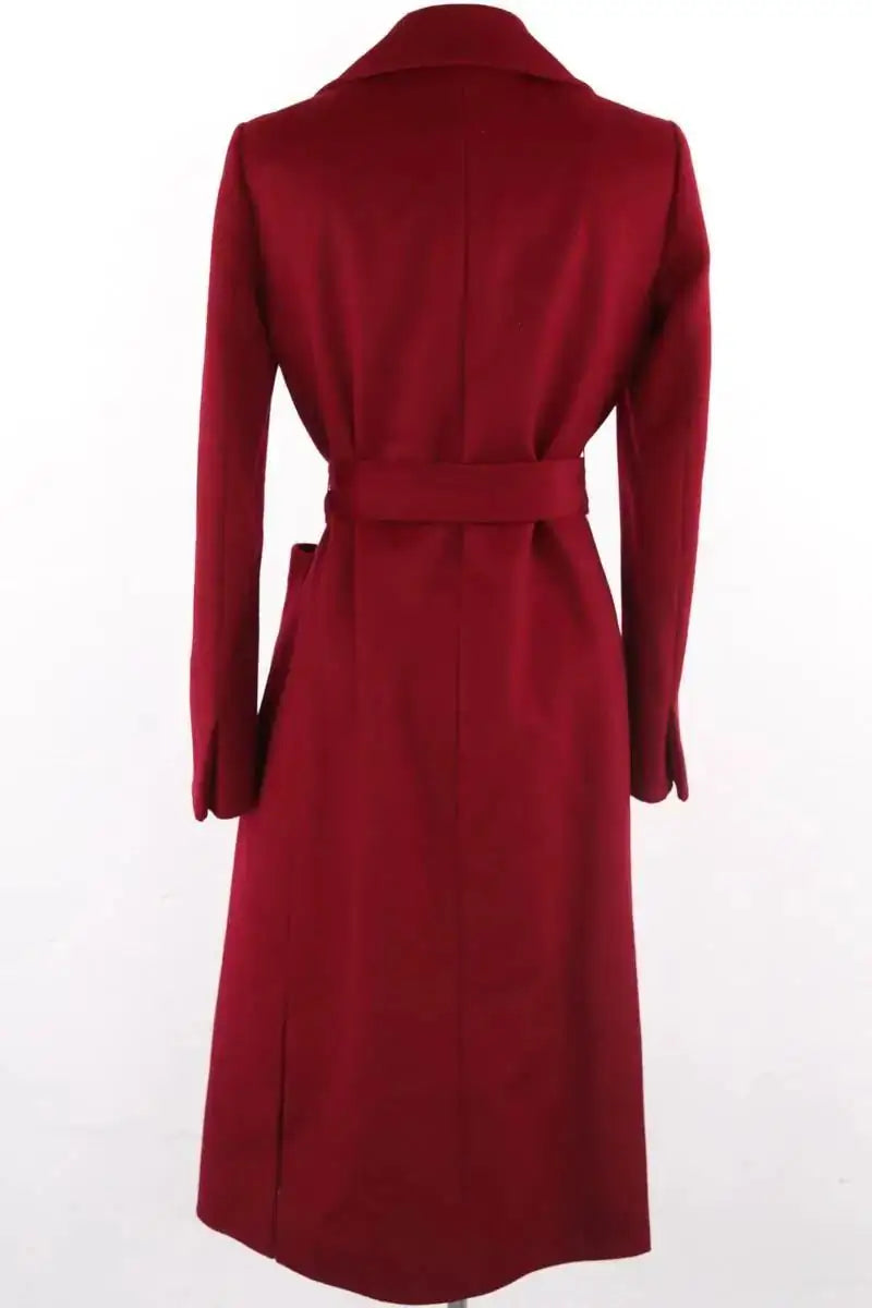 Peacoat Max & Co Bordeaux en Laine