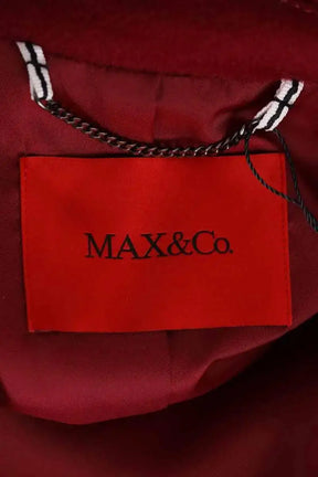 Peacoat Max & Co Bordeaux en Laine
