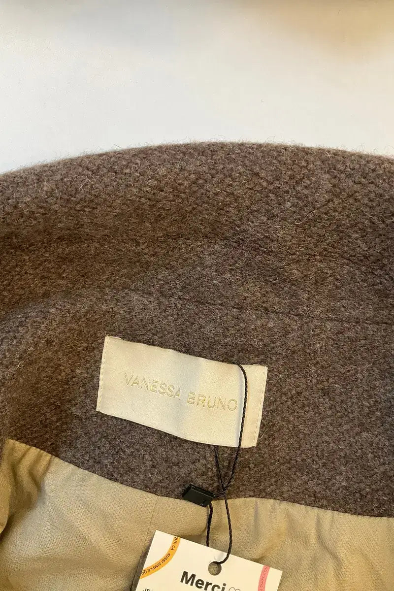 Peacoat Vanessa Bruno Marron en Laine