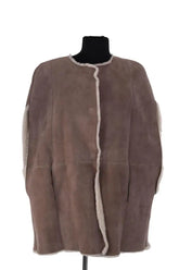Peau Lainée  Ba&Sh Gris en Cuir, taille S - Seconde Main
