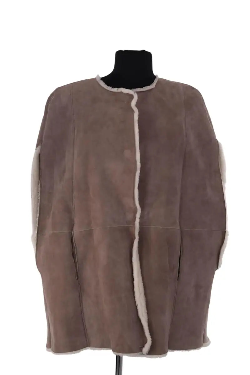 Peau Lainée  Ba&Sh Gris en Cuir, taille S - Seconde Main