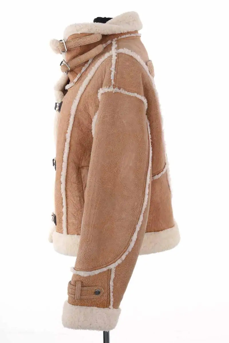 Peau lainée Acne Studios Beige en Cuir