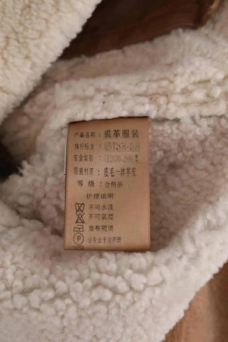 Peau lainée Acne Studios Beige en Cuir