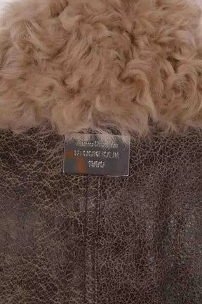 Peau lainée Acne Studios Marron en Cuir