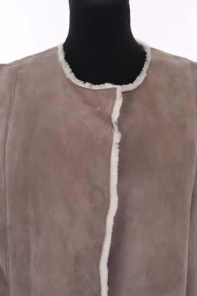 Peau Lainée Ba&Sh Gris en Cuir