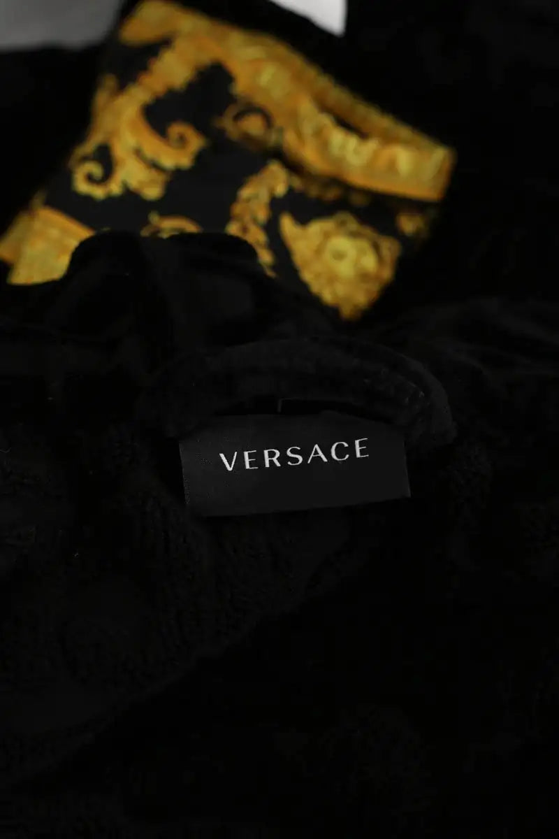Peignoir Versace Noir en Coton