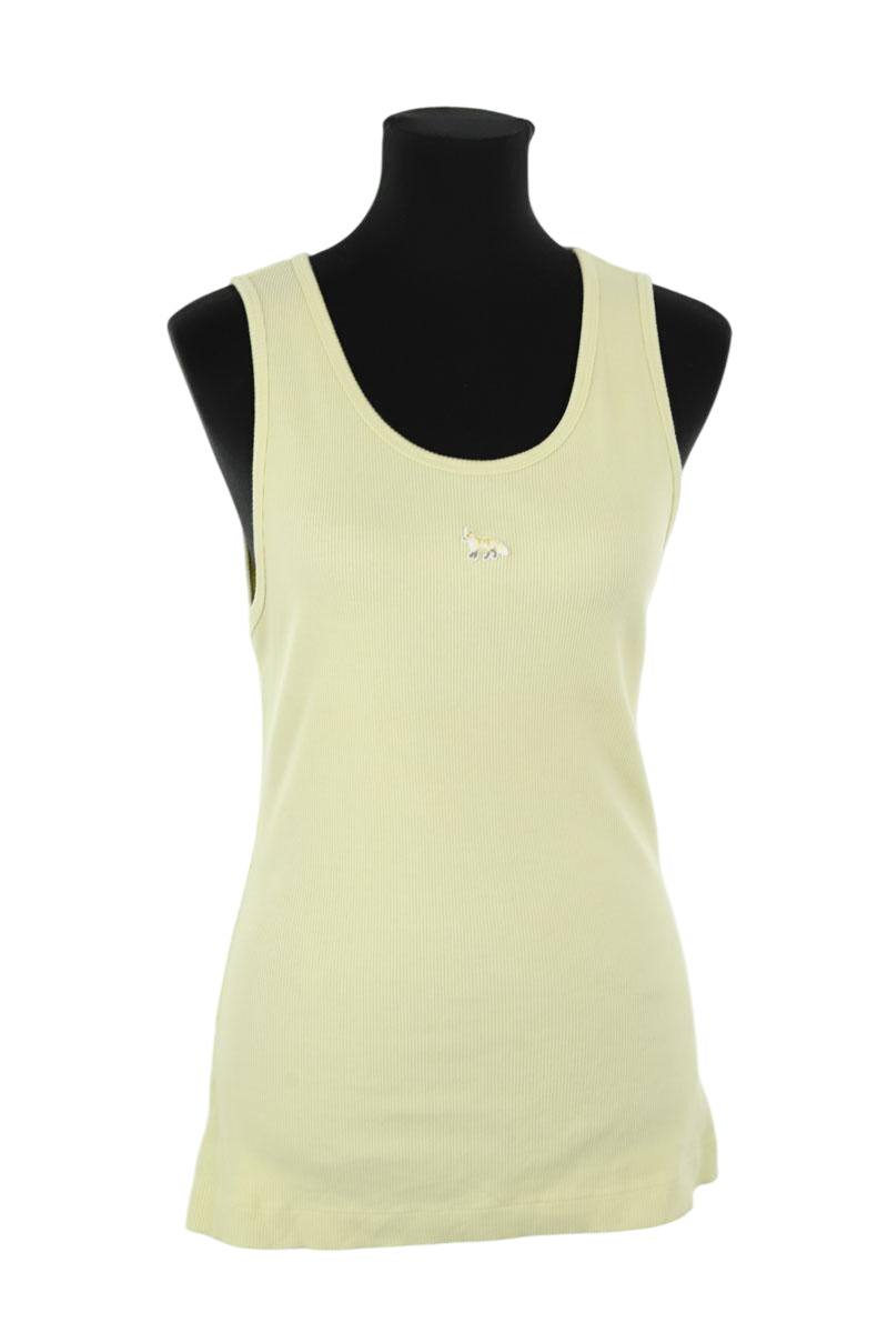 Top sans manche Kitsuné  Jaune