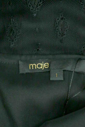 Robe Maje Noir en Synthétique