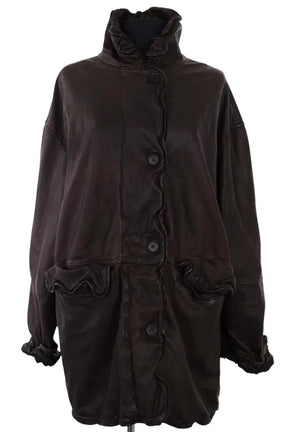 Veste Acne Studios Marron en Cuir, taille L - Seconde Main