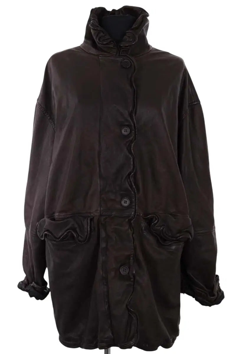 Veste Acne Studios Marron en Cuir, taille L - Seconde Main
