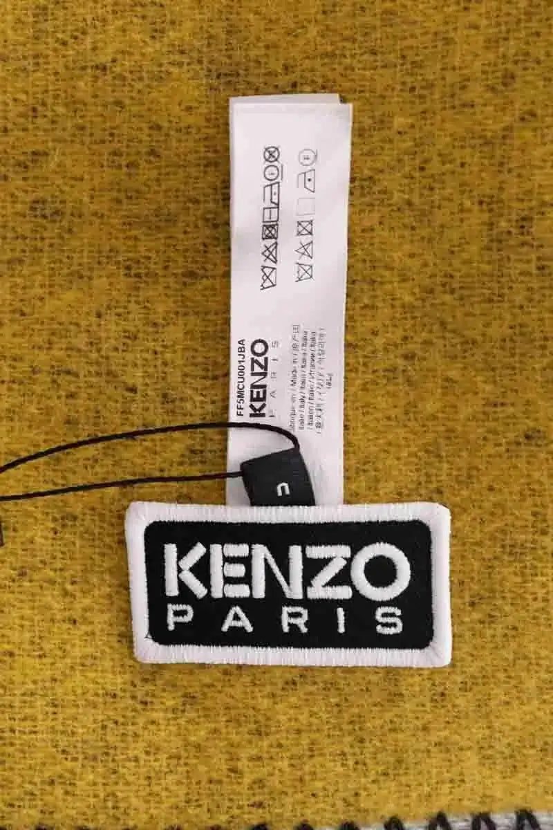 Plaid en laine Kenzo Gris en 