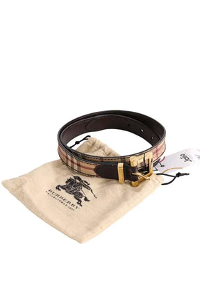Ceinture Burberry Ecru en Cuir