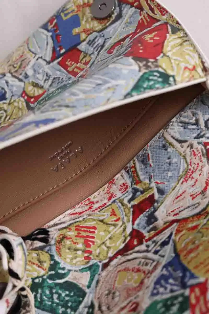 Pochette Alaïa cuir imprime cesar Multicolore en Cuir