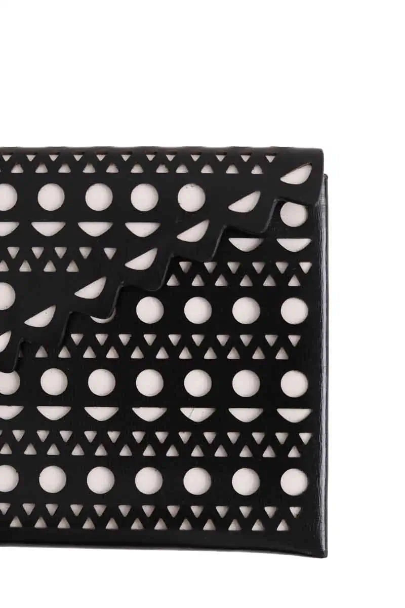 Pochette Alaïa Noir en Cuir