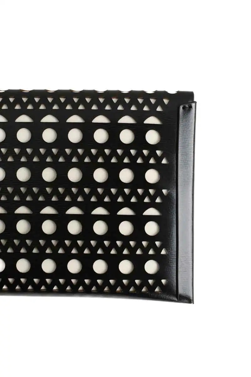 Pochette Alaïa Noir en Cuir