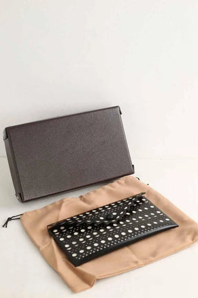 Pochette Alaïa Noir en Cuir