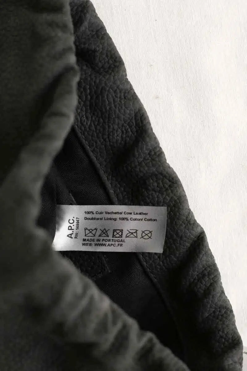 Pochette APC Gris en Cuir