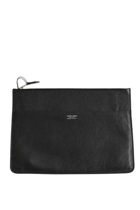 Pochette Armani Noir en Cuir - Seconde Main