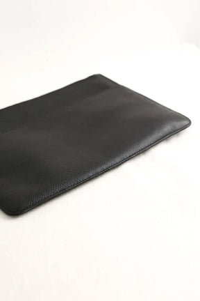 Pochette Armani Noir en Cuir