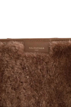 Pochette Balenciaga Camel en Cuir