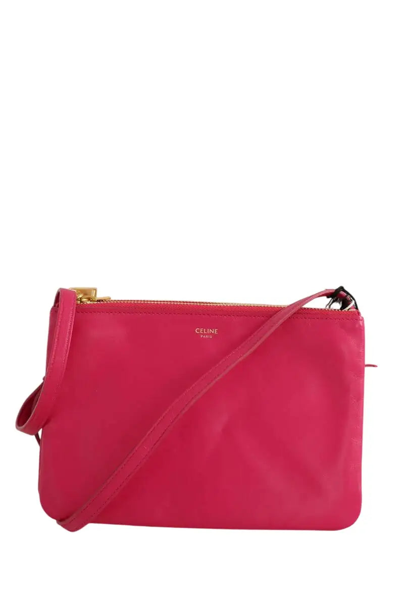 Pochette Celine Trio Rose en Cuir - Seconde Main