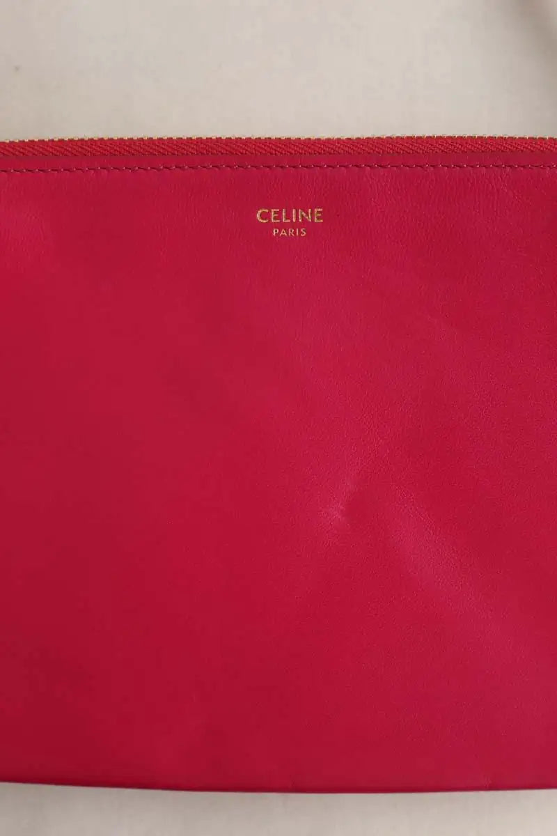 Pochette Celine Trio Rose en Cuir