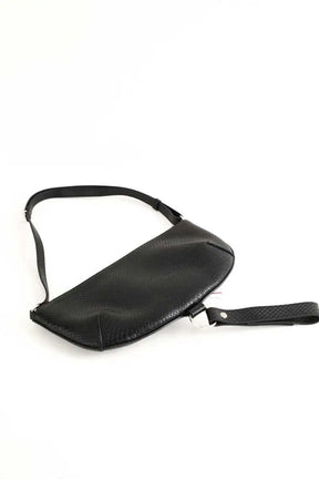Pochette Courrèges Holly eclipse patchwork Noir en Cuir