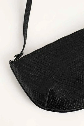 Pochette Courrèges Holly eclipse patchwork Noir en Cuir