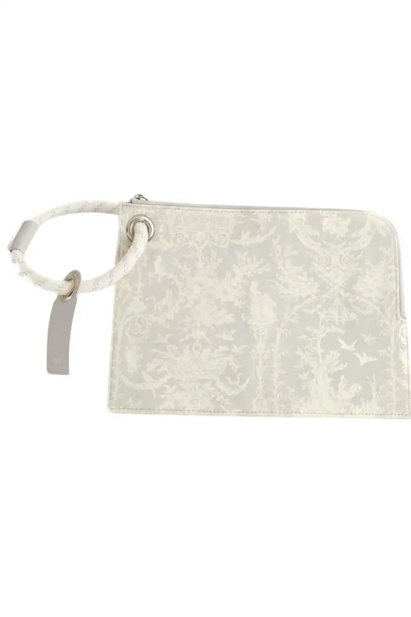 Pochette Dior Gris en Tissu - Seconde Main
