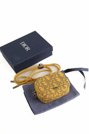 Pochette Dior Jaune en Tissu