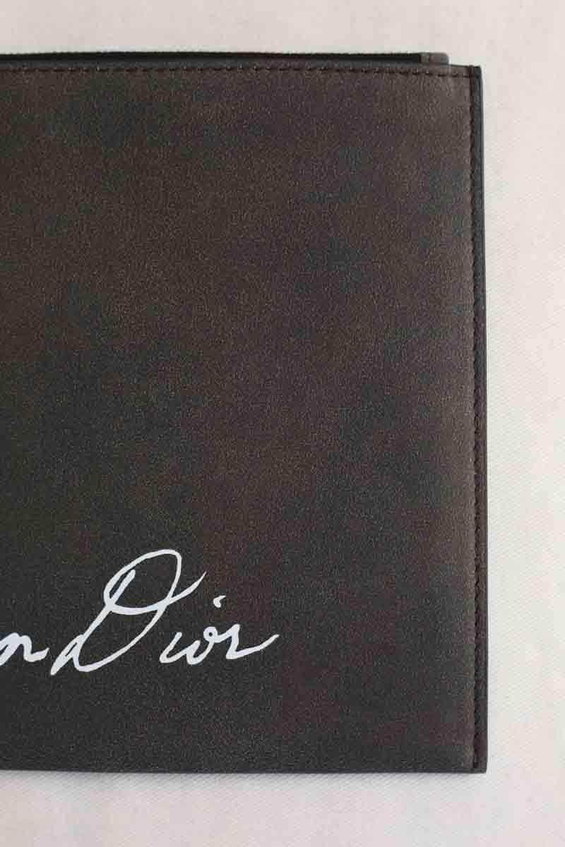 Pochette Dior Lily of the Valley Gris en Cuir