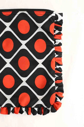 Pochette Double Je Multicolore en Tissu