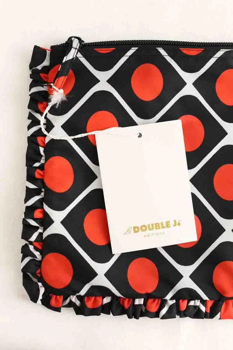 Pochette Double Je Multicolore en Tissu