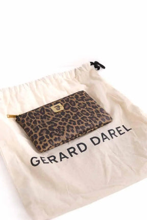 Pochette Gerard Darel Marron en Cuir