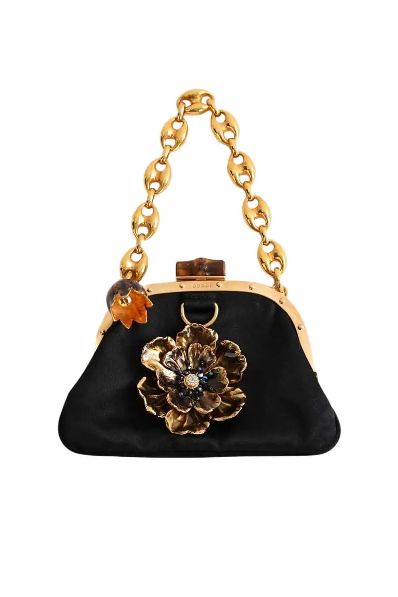 Pochette Gucci Doré en Tissu - Seconde Main