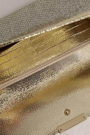 Pochette Jimmy Choo Doré en Cuir
