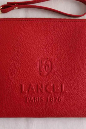 Pochette Lancel Rouge en Cuir