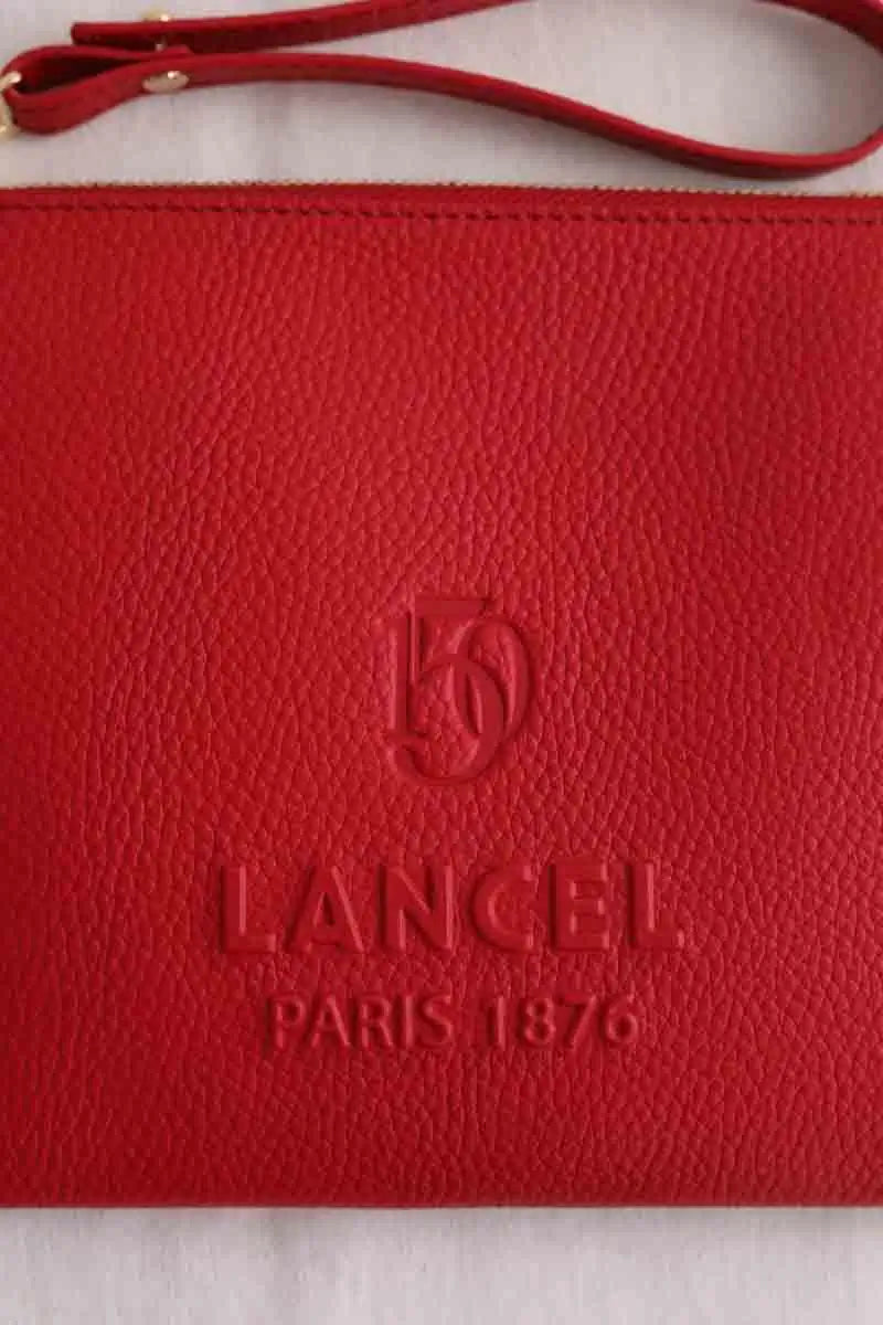 Pochette Lancel Rouge en Cuir